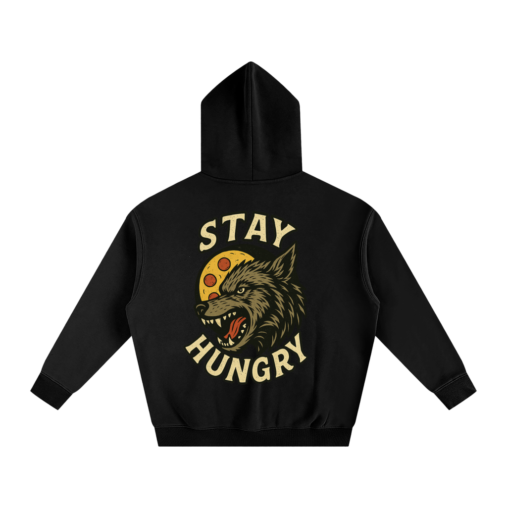 Oversize Stay Hungry Fleece Hoodie